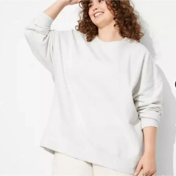 🆕️👕Drop-Shoulder Sweatshirt From Wild Fable, SZ XXL - Heather Gray - Picture 2 of 3